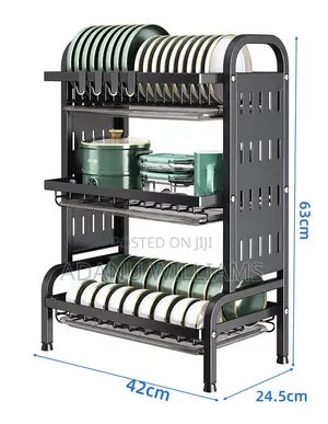 Top Notch Multifunctional 3-Tiers Kitchen Dish Drying Rack Organizer