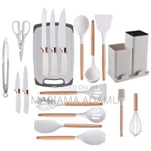19 Pieces Silicone Cutlery Sets