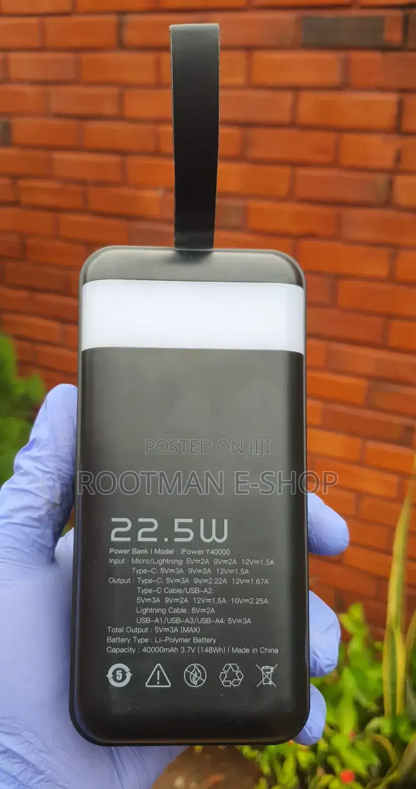 Fast Charging 40,000mah Camping Powerbank With Touch