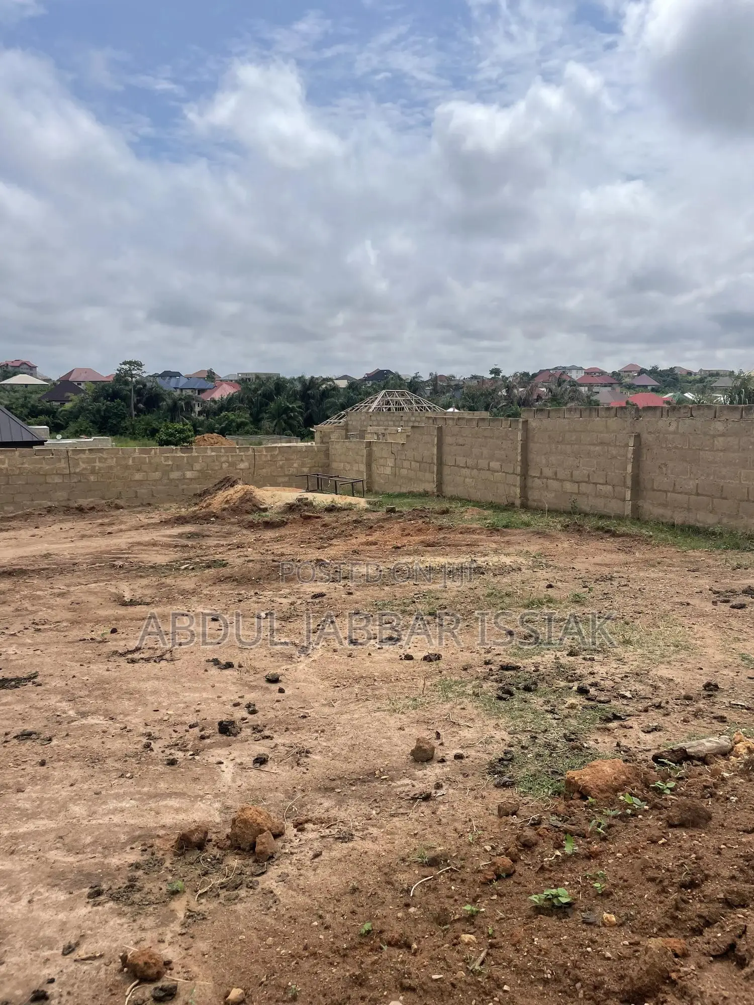 Fenced Half Plot for Sale at Sokoban-Odasso