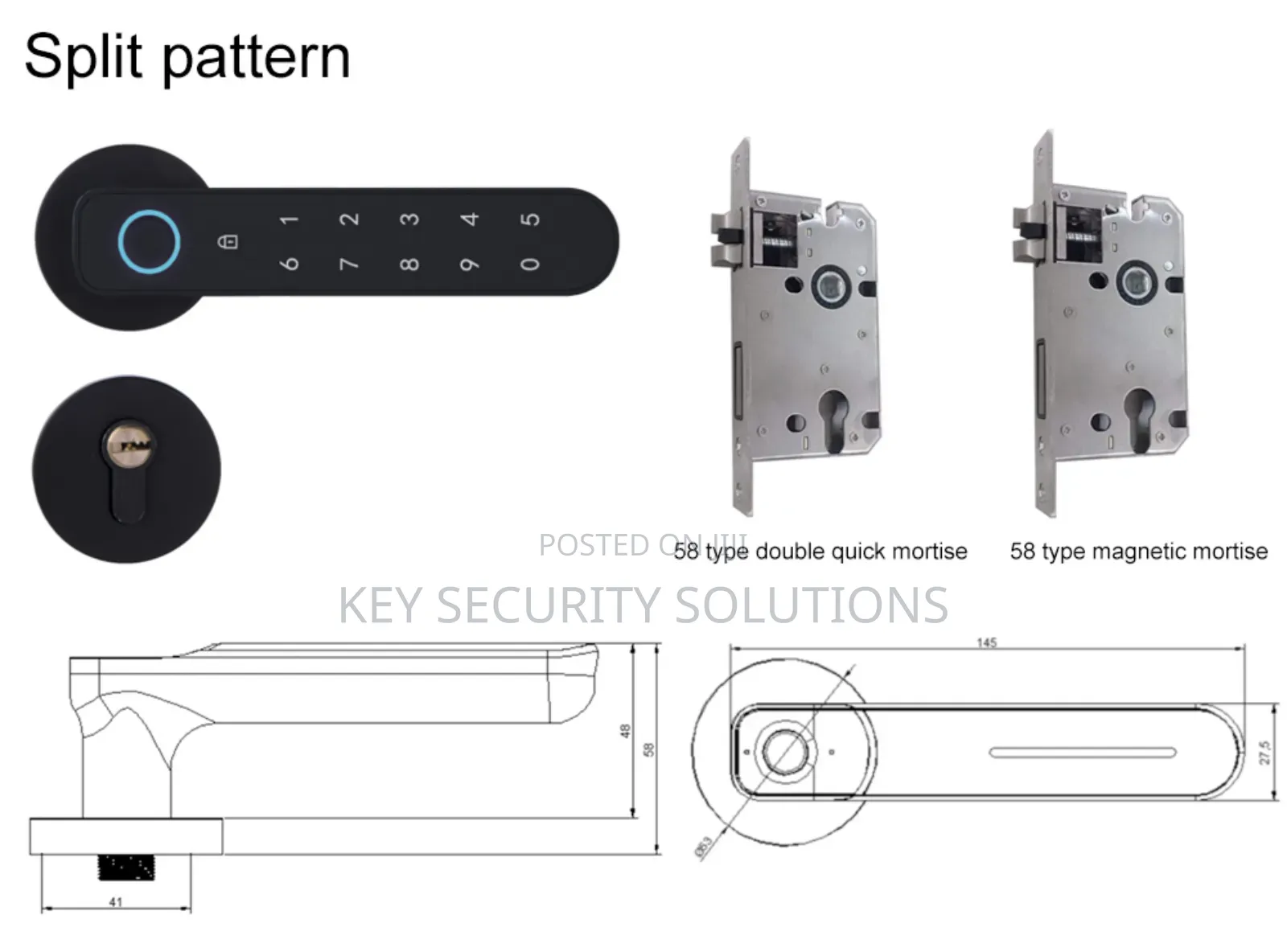 Bt Fingerprint Door Lock (Single Latch)