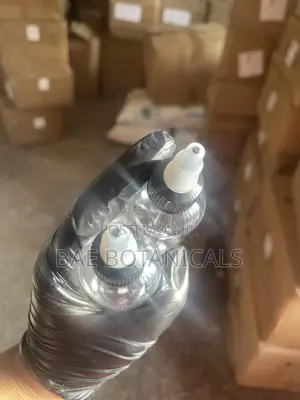 Transparent 100ml Applicator Bottle With Black Cover