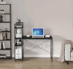 Table With Bookshelf