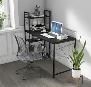 Table With Bookshelf