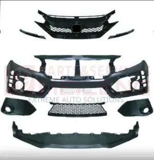 Oem 2016-2018 Honda Civic Hatchback Front Bumper