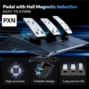 Pxn V9 Gen2 Gaming Racing Wheel With Magnetic Pedals Steering Wheel