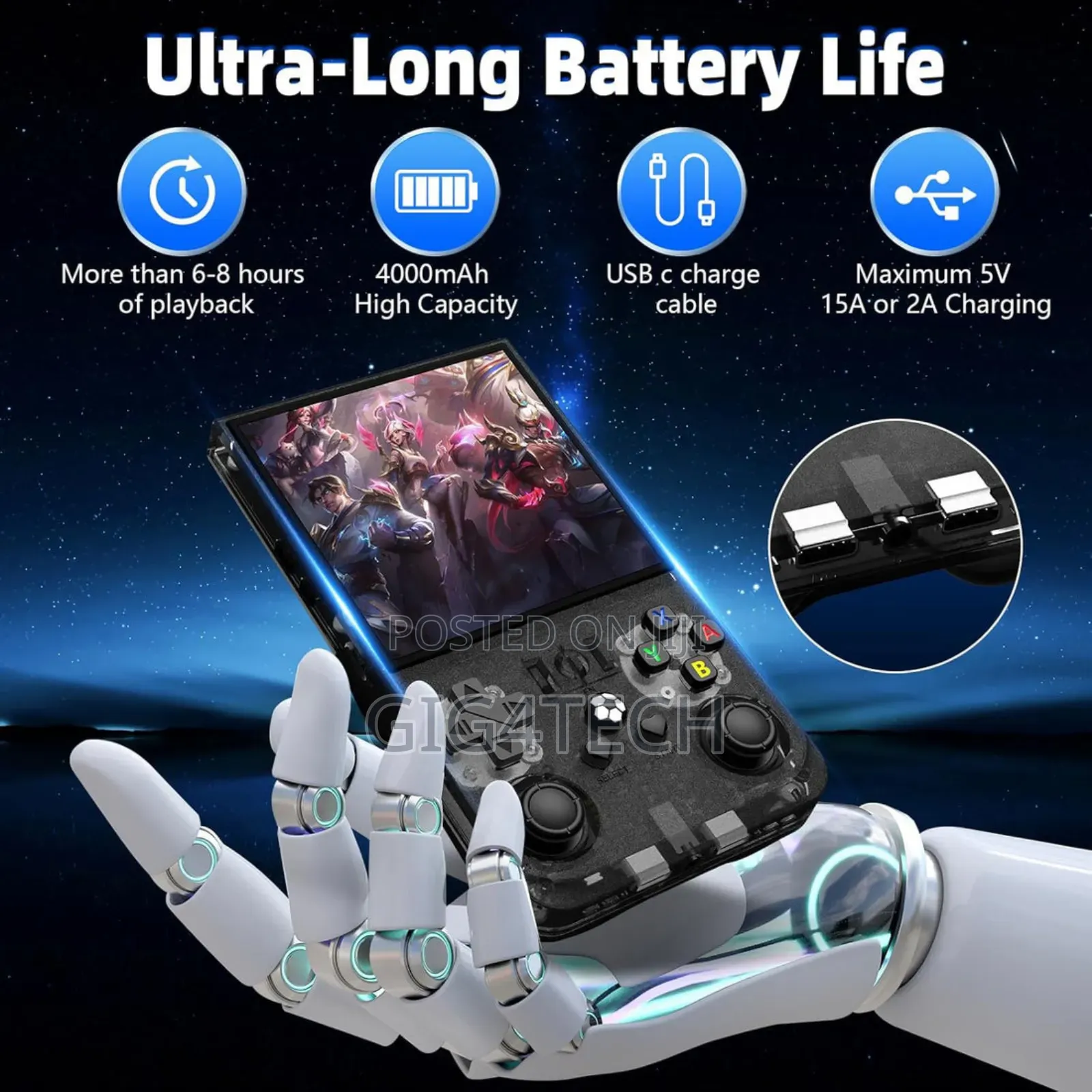 New Upgrade R36max Retro Handheld Game Console Linux System
