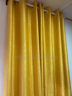 4 Yards 3in 1 Per a Set of Black Out Curtains Available