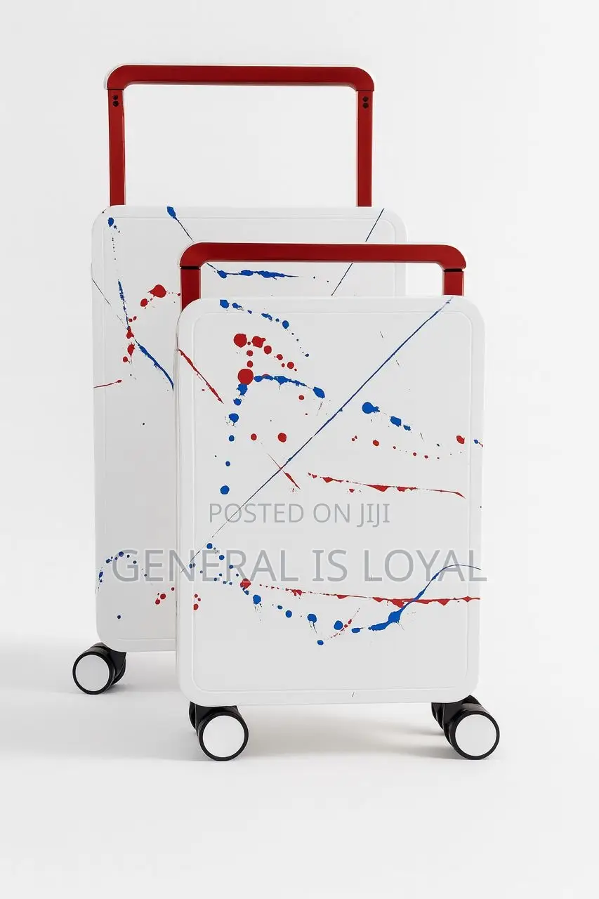 2in1 Durable Marbled Hardshell Exterior Suitcase