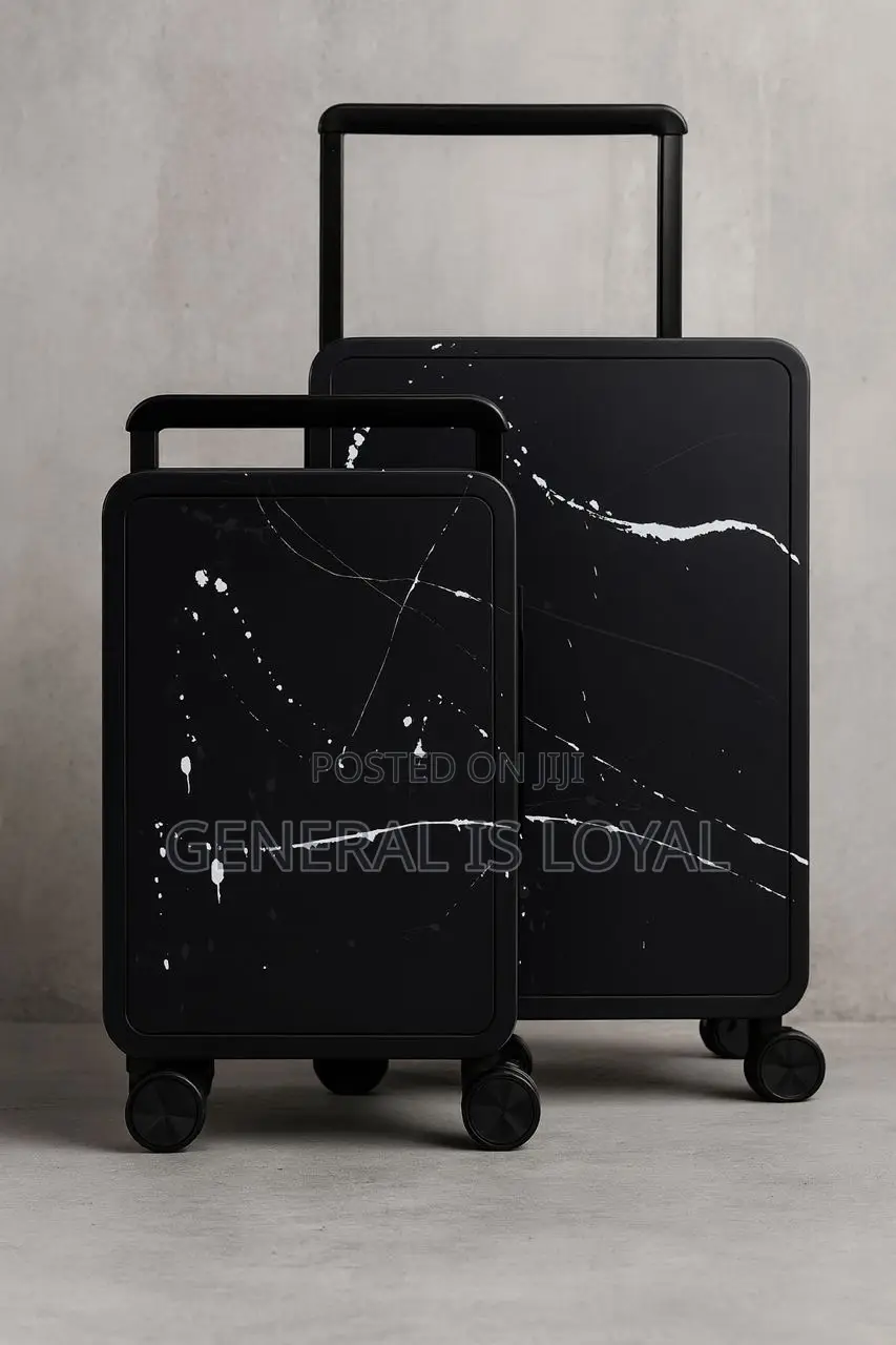 2in1 Durable Marbled Hardshell Exterior Suitcase