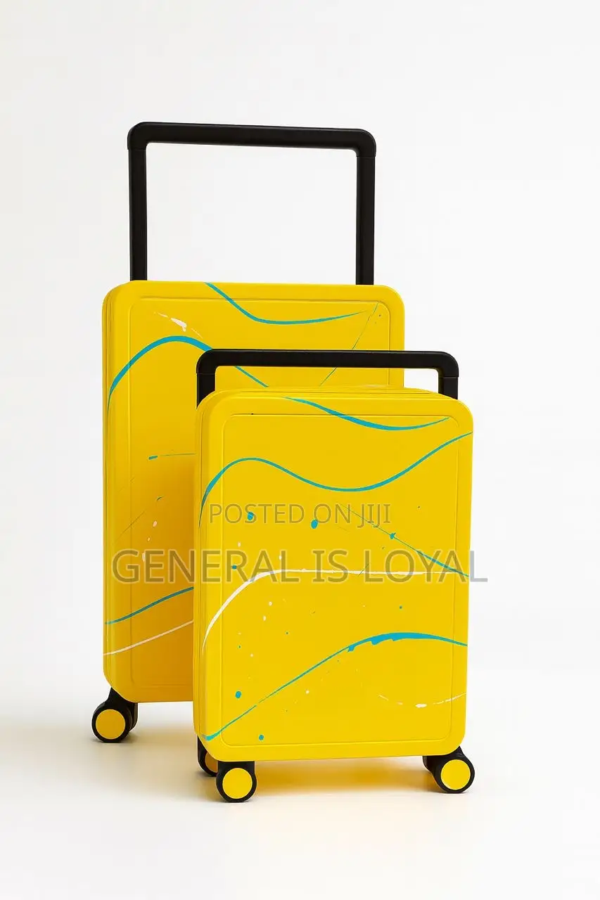 2in1 Durable Marbled Hardshell Exterior Suitcase