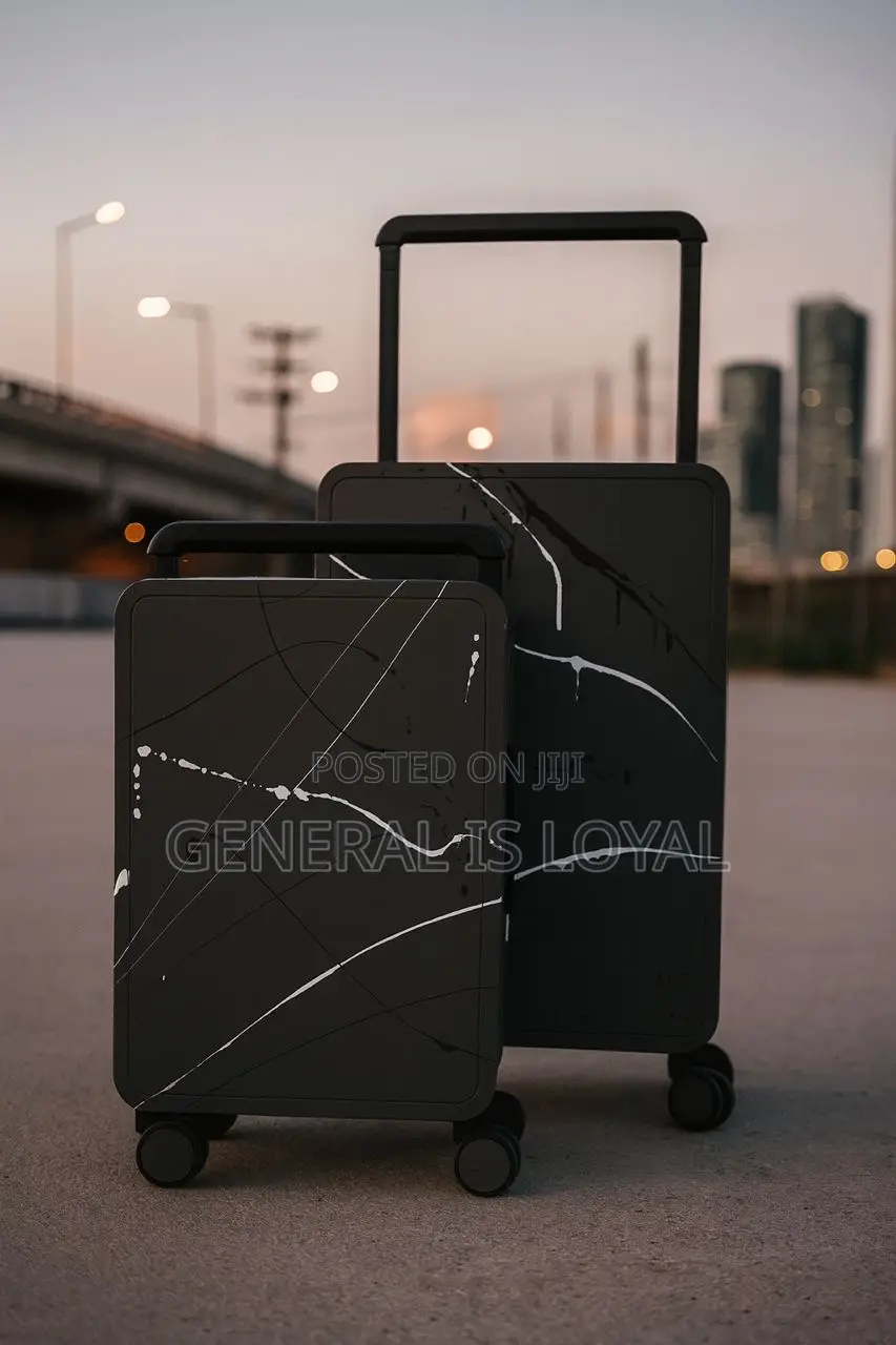 2in1 Durable Marbled Hardshell Exterior Suitcase
