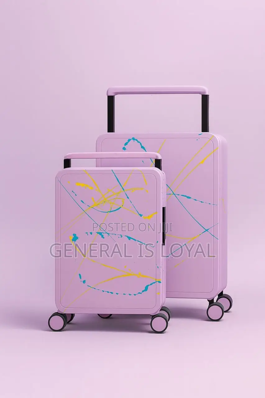 2in1 Durable Marbled Hardshell Exterior Suitcase