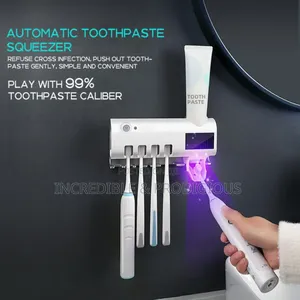 Sterilizer Chargeable Toothpaste Dispenser And Brush Holder