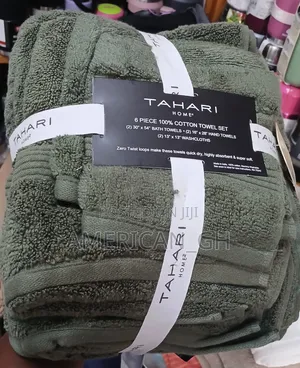 6 Pieces 100% Cotton Towel Set