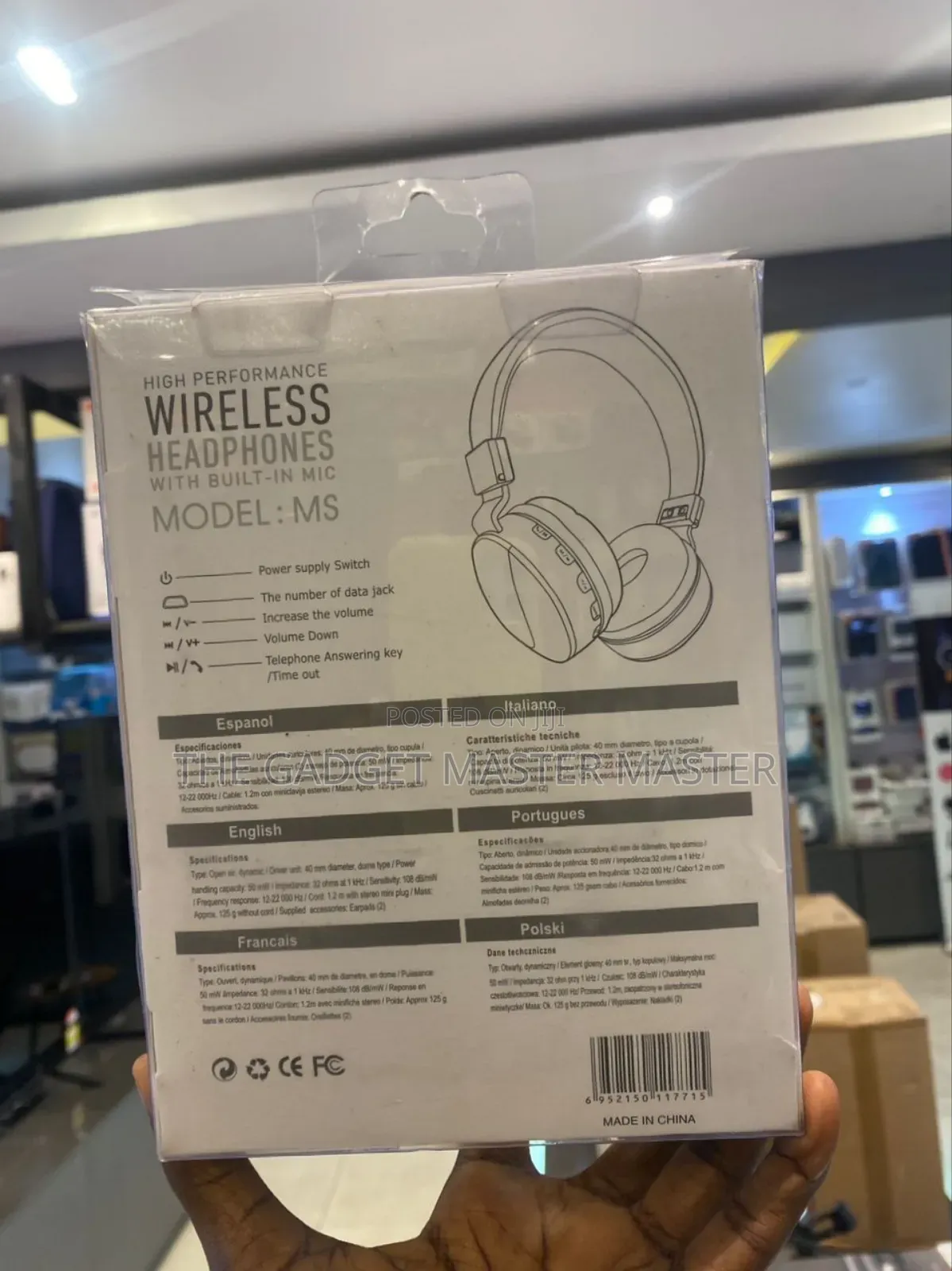 Ms 711a Wireless Headphone