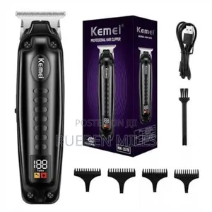 Kemei Km-1578 High Quality Beard Trimmer Shaving Machine - Black