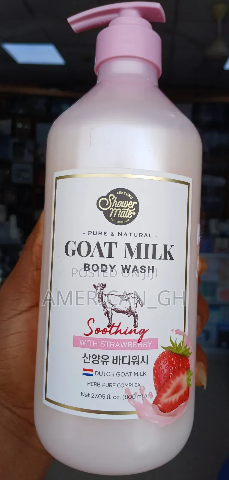 Goat Milk Shower Gel(Strawberry) 800ml