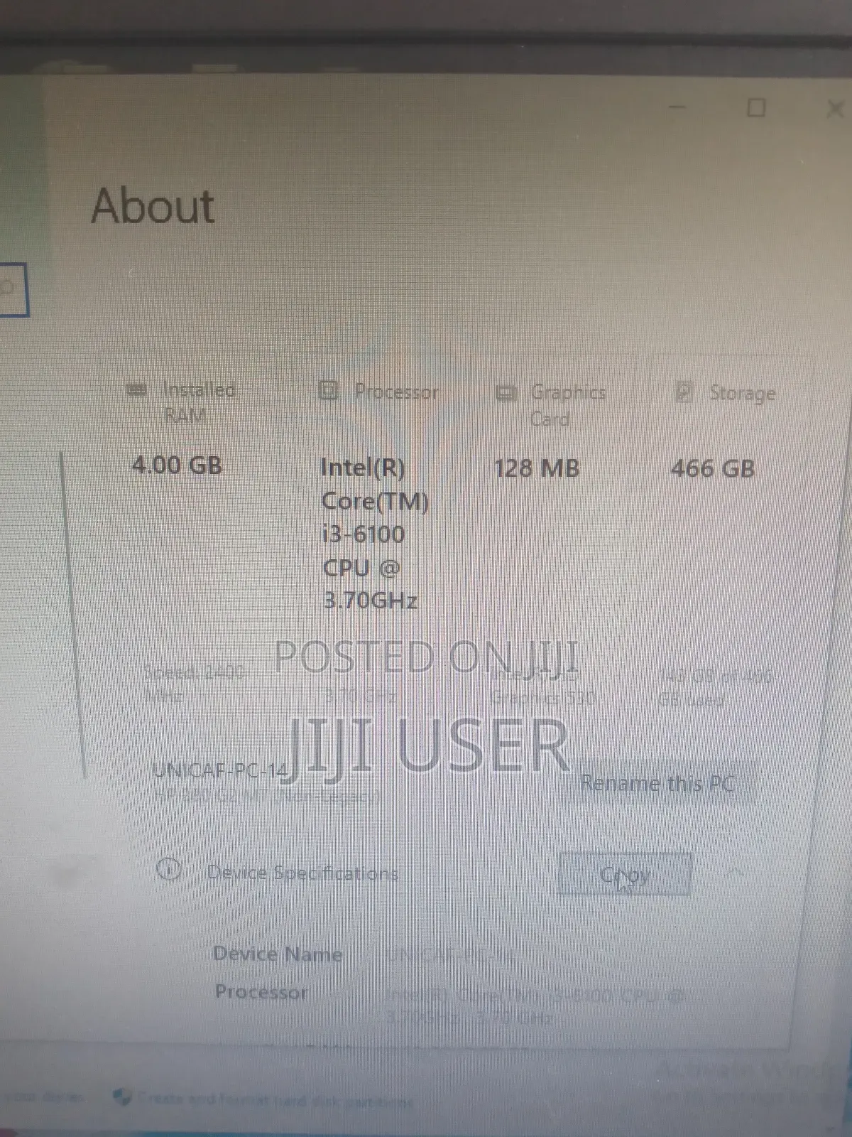 Desktop Computer HP 8GB Intel Core I3 HDD 500GB
