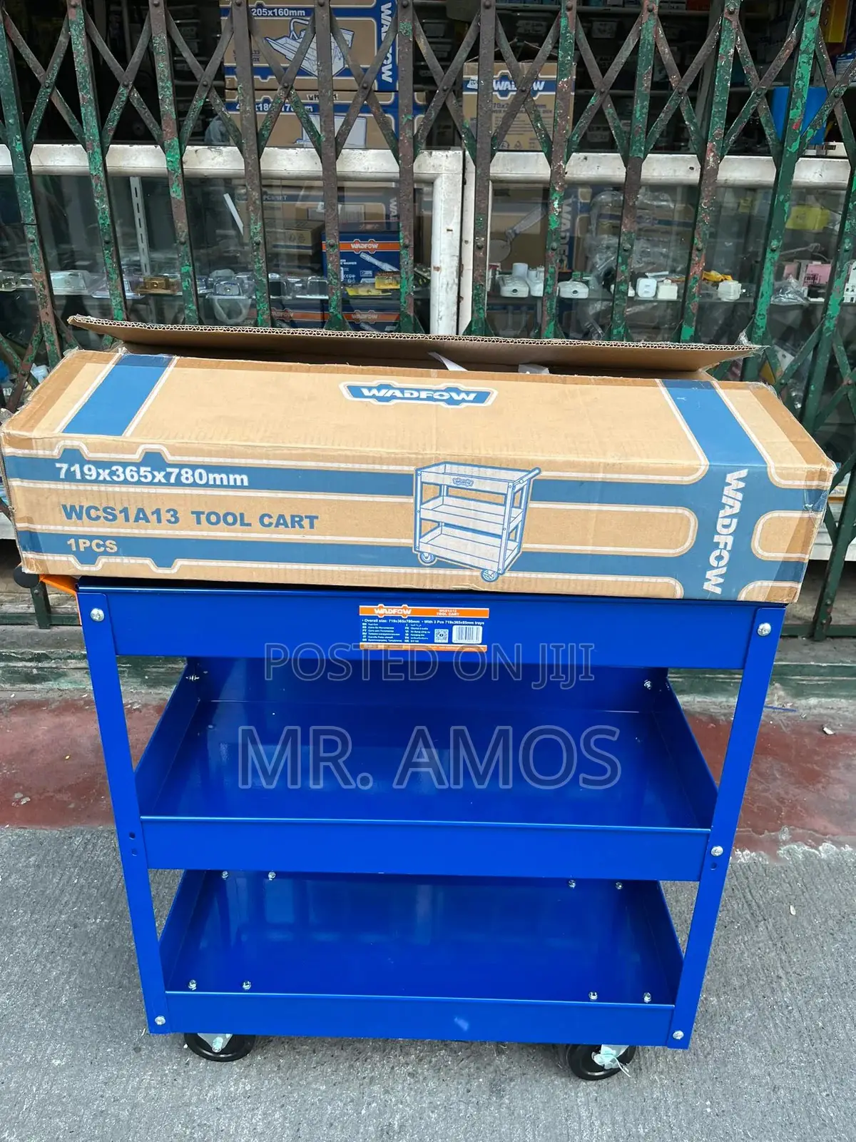 3 Trays Tool Cart With Wheels - Wcs1a13