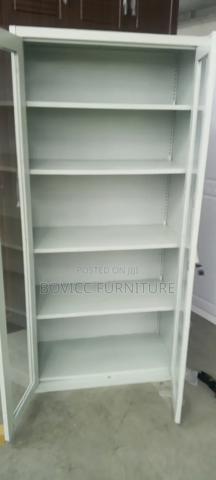 Transparent Glass Door Office Cabinet