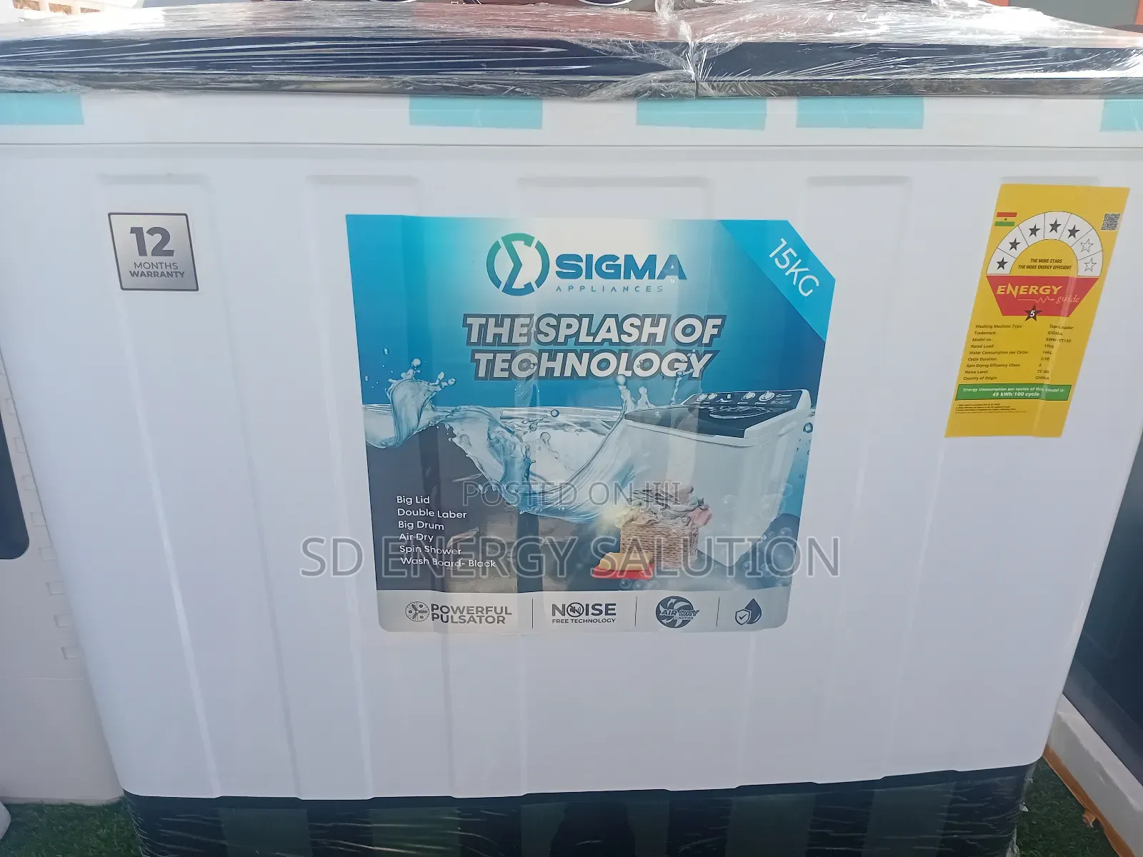 Clean Wave Sigma 15kg Washing Machine Sigma Washing Machine