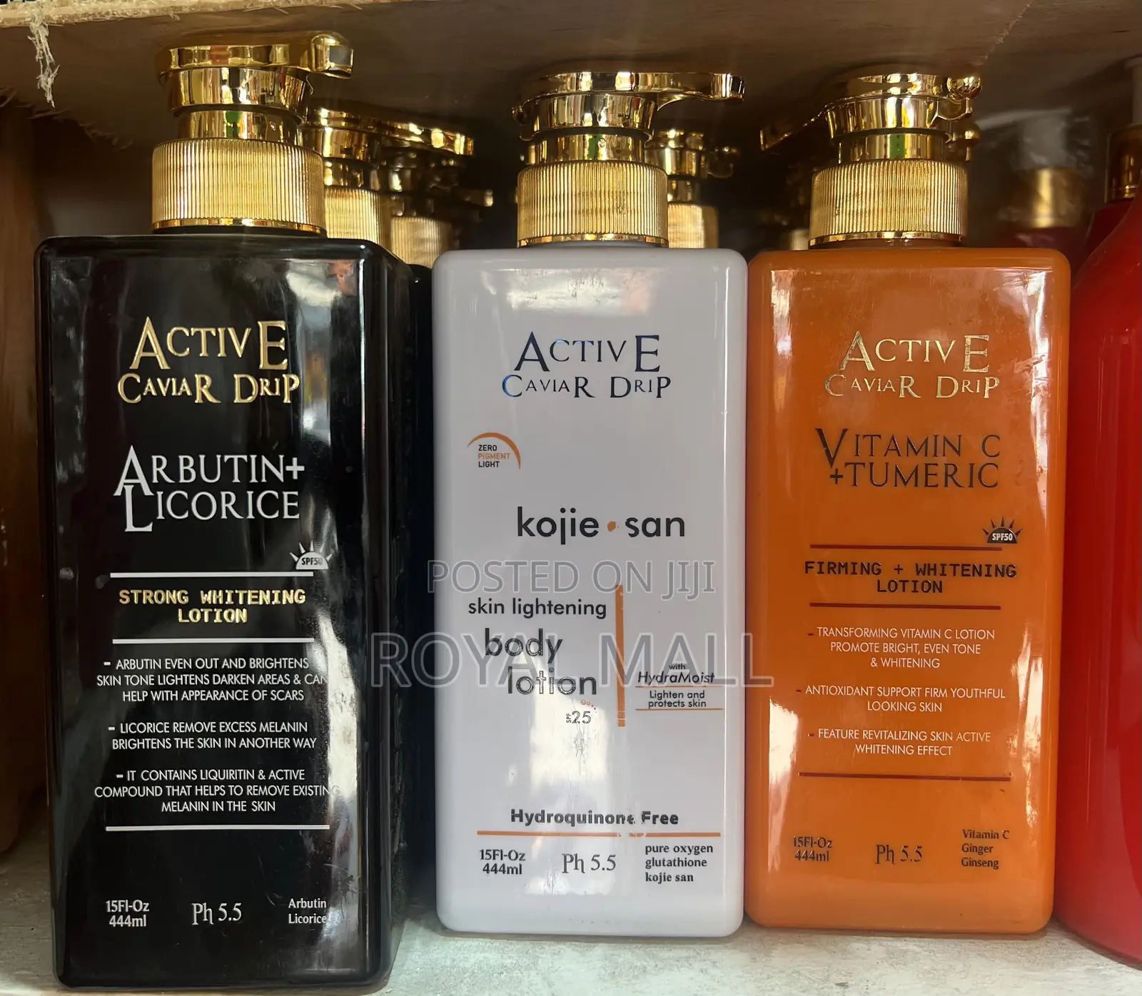 Active Caviar Drip Arbutin/Licorice | Kojie San | Vitamin C Tumeric