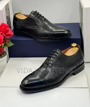 Quality J.M Weston Black Leather Shoes