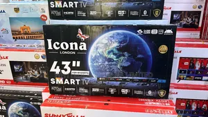 Icona London 43" Smart Android Led TV| Uk Brand|Voice Contr