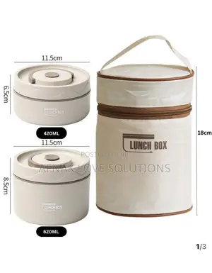 2 Pieces Microwave Safe Launch Box