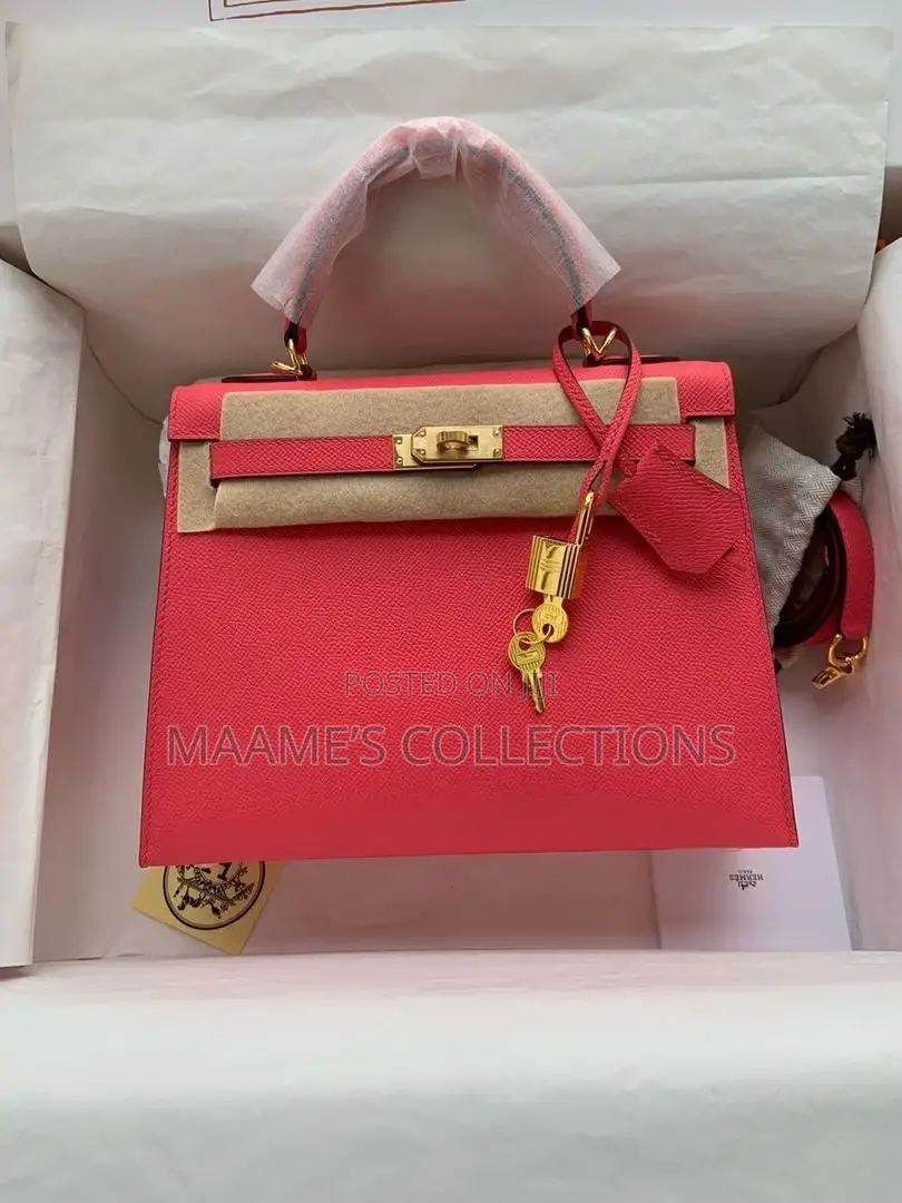 Original Hermes Ladies Handbag (Comes With A Box And A Long Strap )