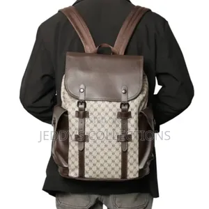 Casual Waterproof Laptop Backpack With Strong Leather and Handle