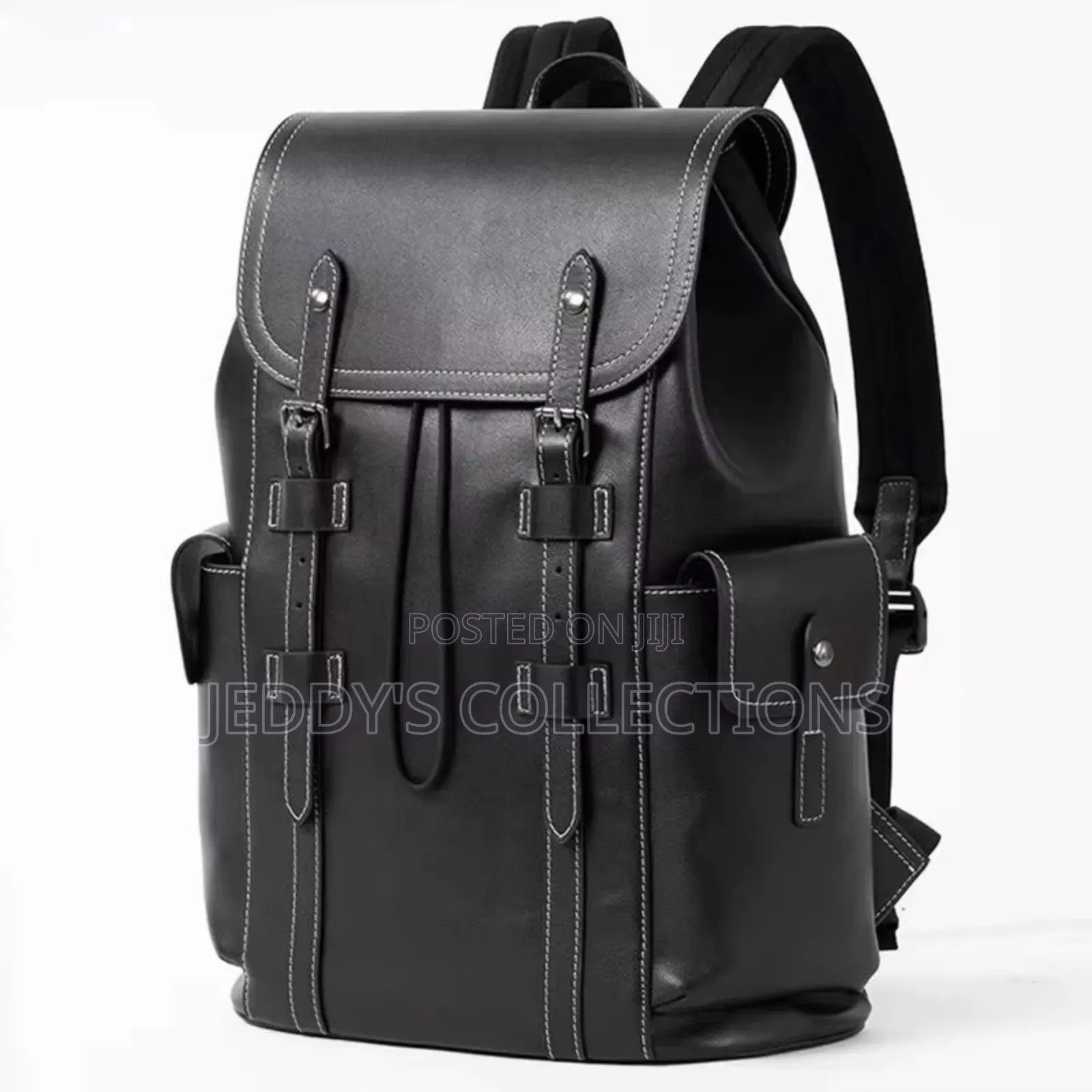Casual Waterproof Laptop Backpack With Strong Leather and Handle