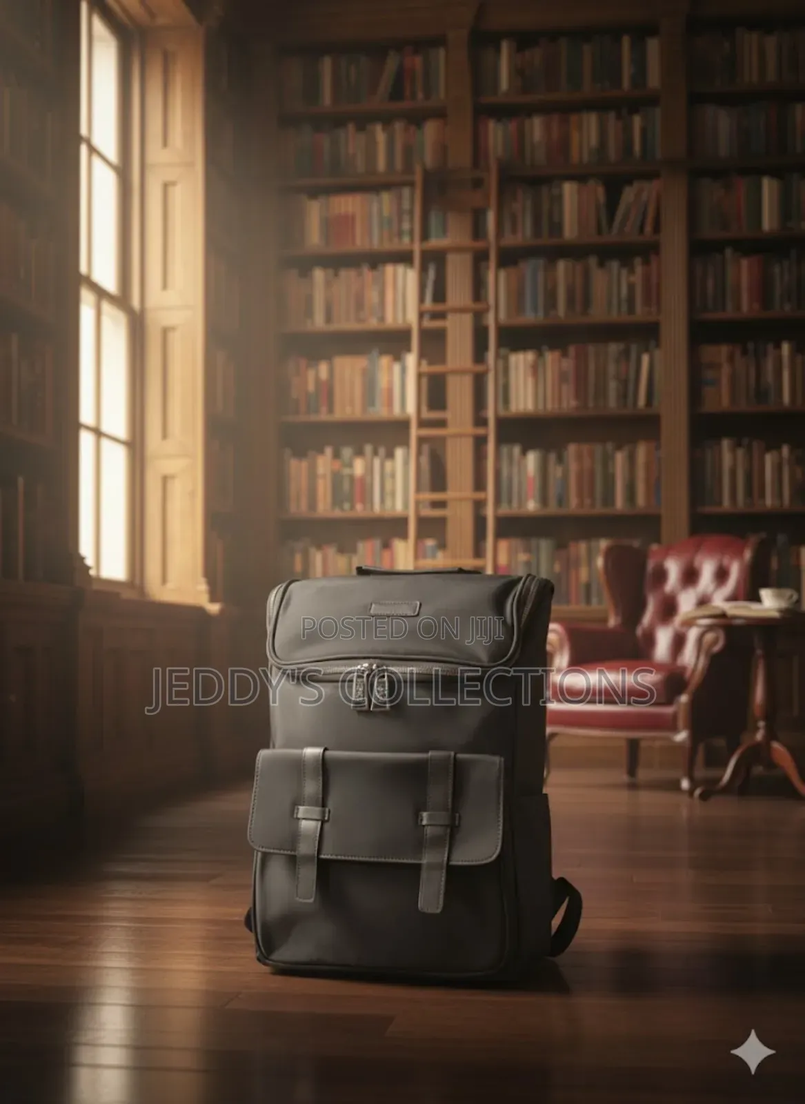 Casual Waterproof Laptop Backpack With Strong Leather and Handle