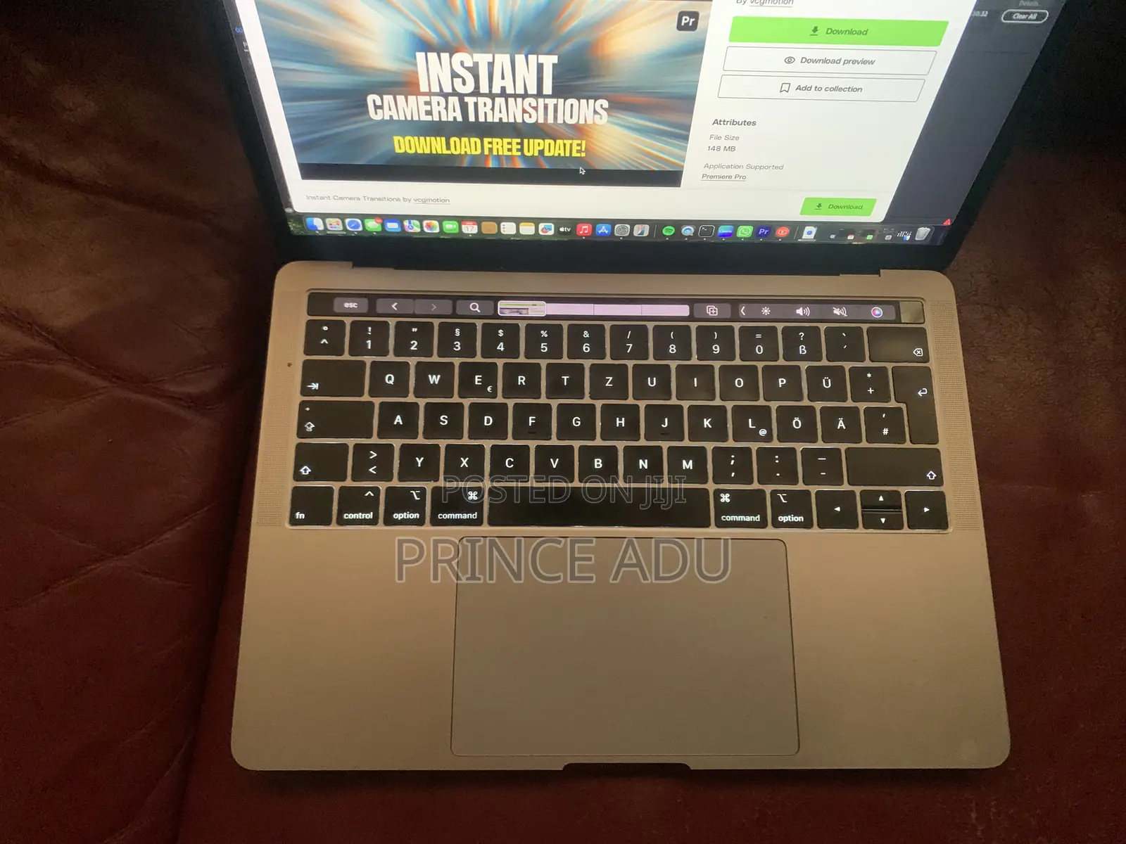 Laptop Apple MacBook Pro 2019 16GB Intel Core i5 eMMC 256GB