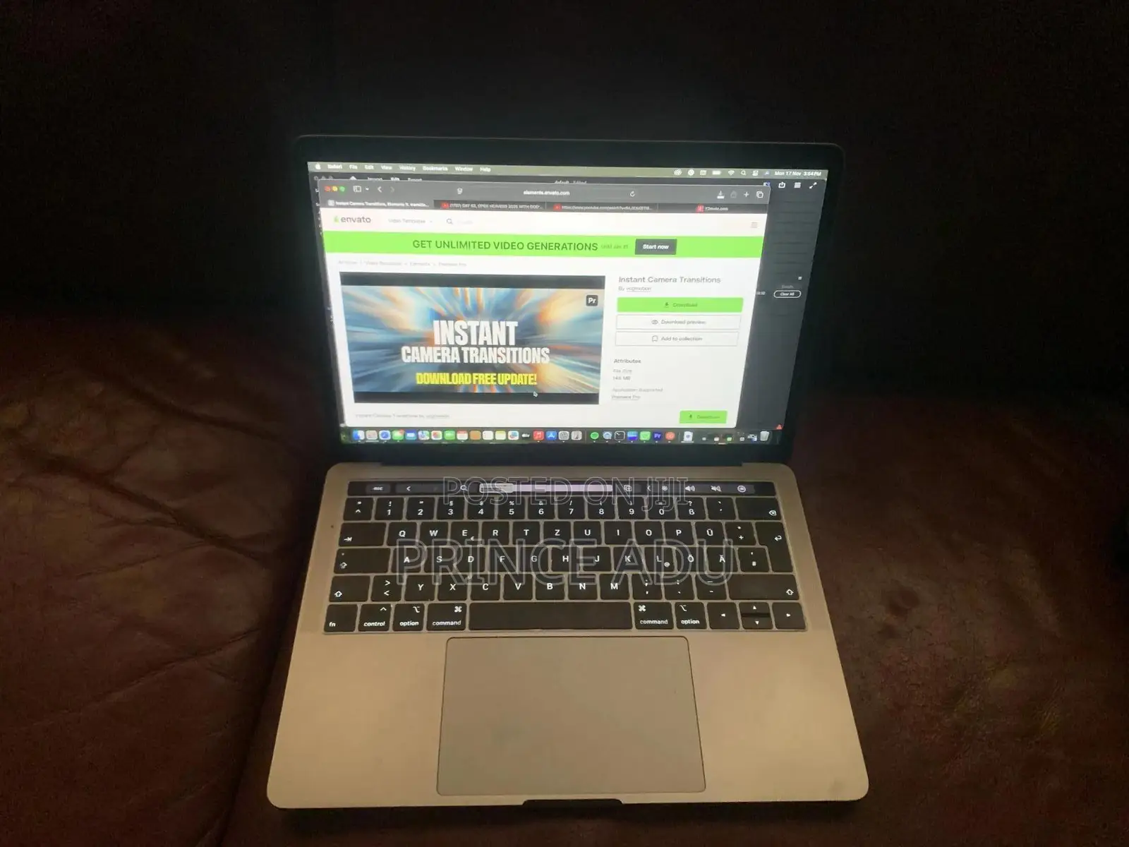 Laptop Apple MacBook Pro 2019 16GB Intel Core i5 eMMC 256GB