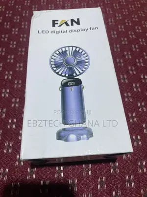 Hand Fan With Led Digital Display