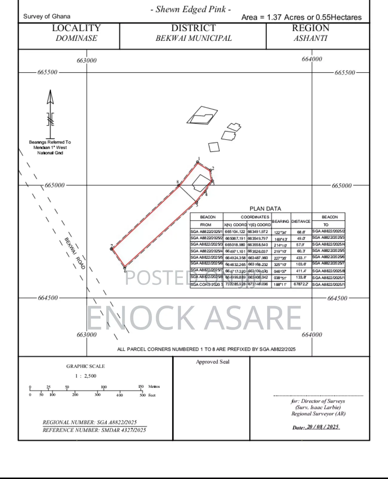 Plot Of Lands For Sale At Dominase Main Road Off Anwiankwanta Road