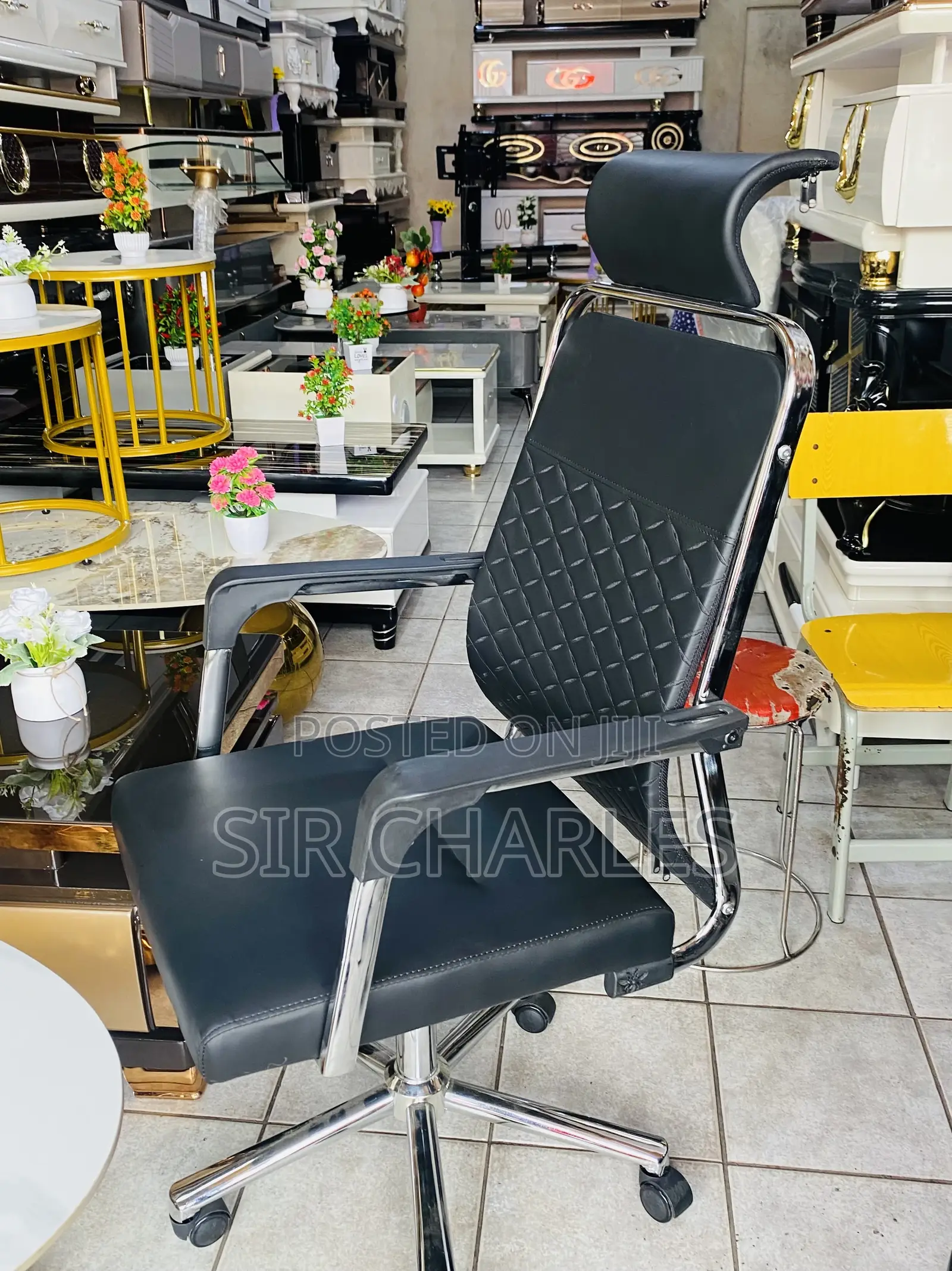 Swivel Office Chair With Headrest