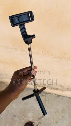 3-in-1 Bluetooth Selfie Stick Tripod With Remote - Black/Blue