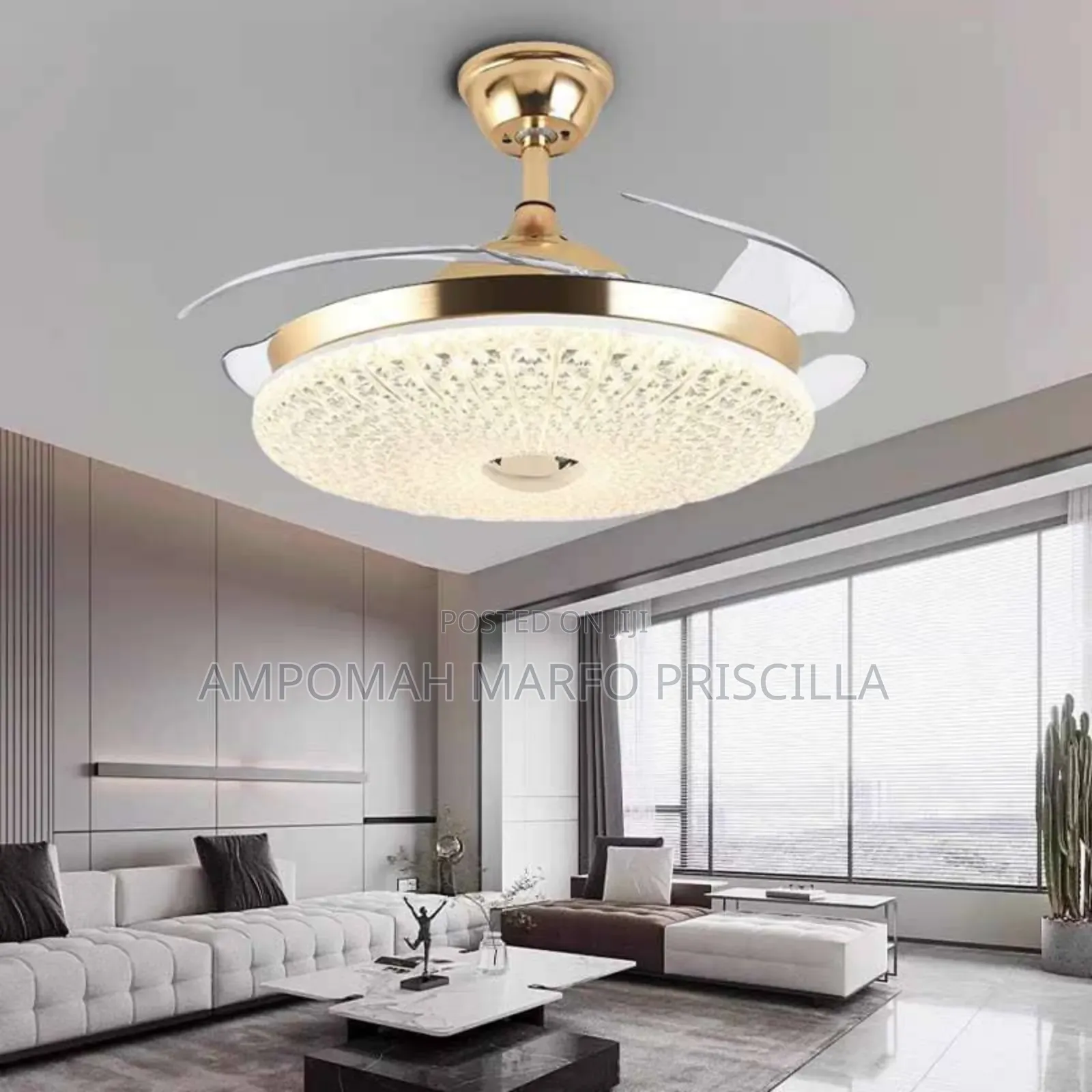Chandelier Bluetooth Fan Light