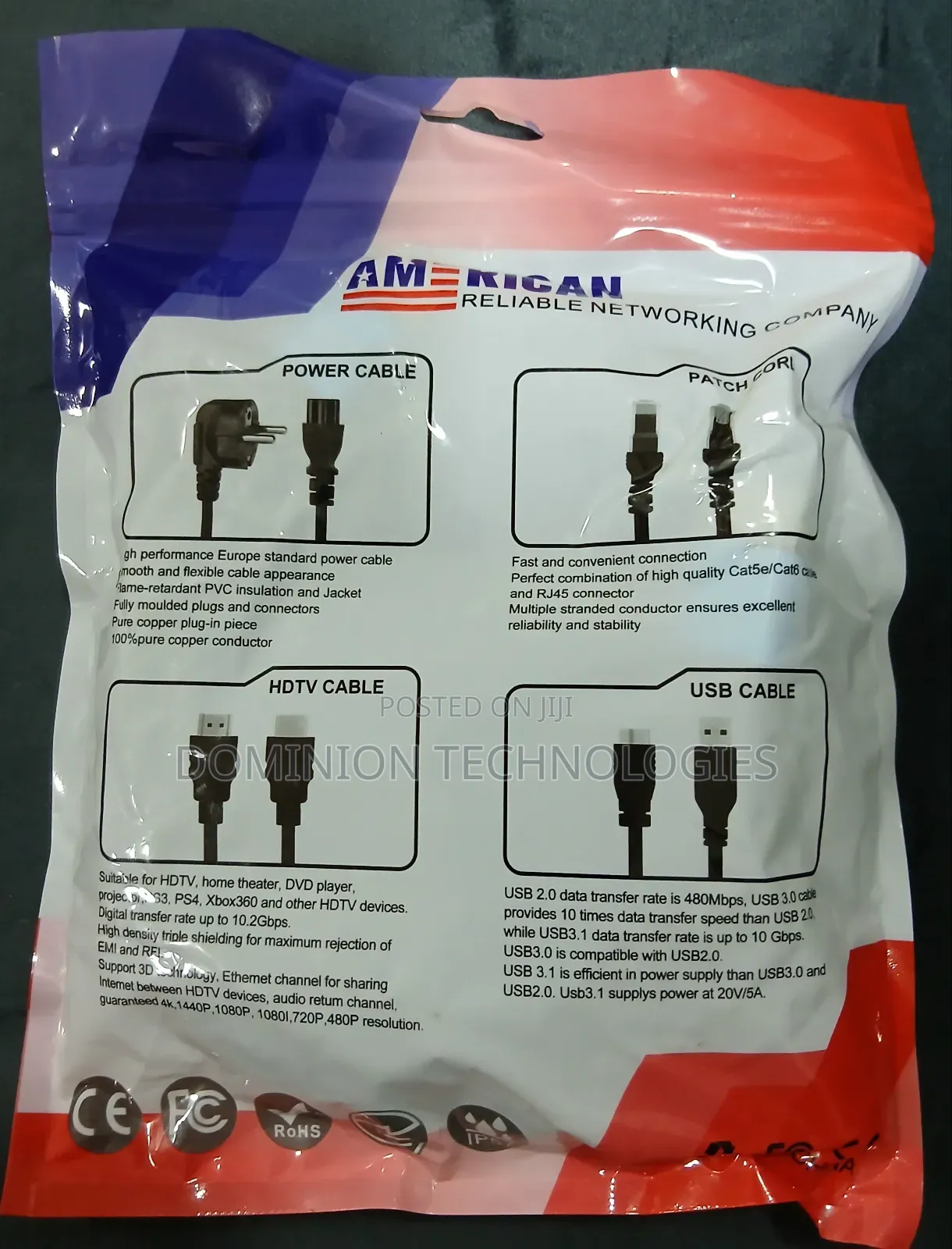 3m HDTV American High Speed Original Cable