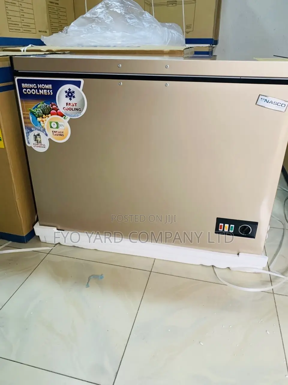 Golden Color Nasco 288ltrs Size Single Door Fast Cooling Freezer