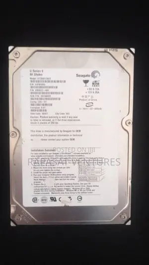 Seagate 80gb Ide Hard Drive