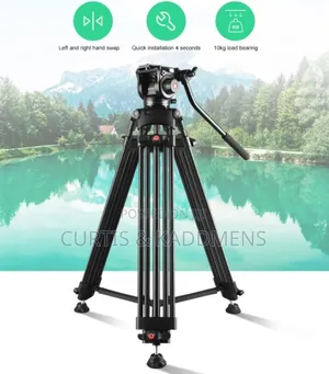 Heavy Duty Professional Photo/Video Tripod With Bag.