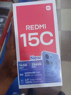 New Xiaomi Redmi 15C 4G 256 GB Black