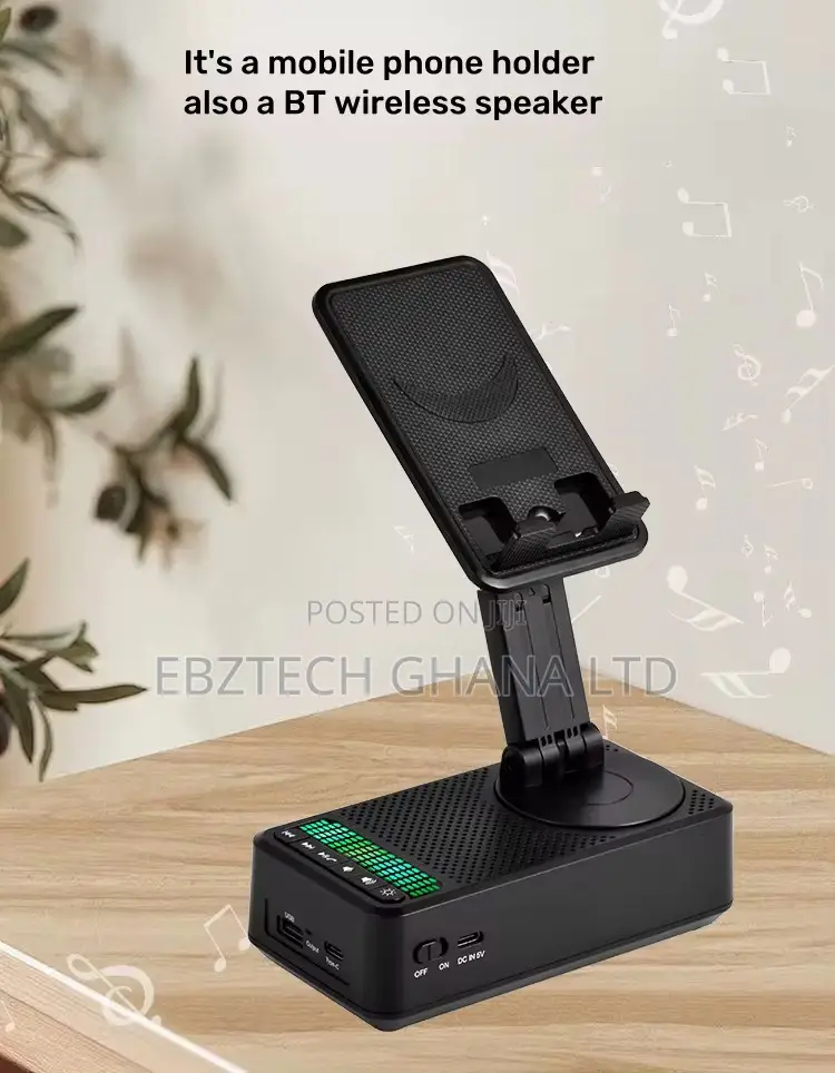 Phone Stand Bluetooth Speaker And Power Bank