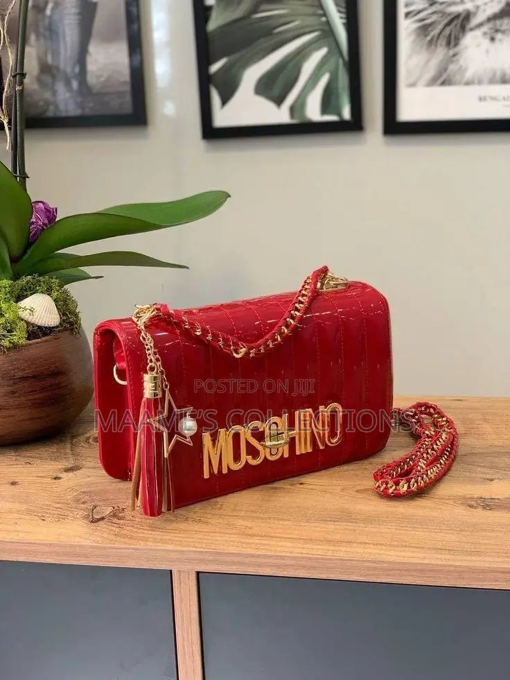 Moschino Women’S Leather Handbag (In a Box )
