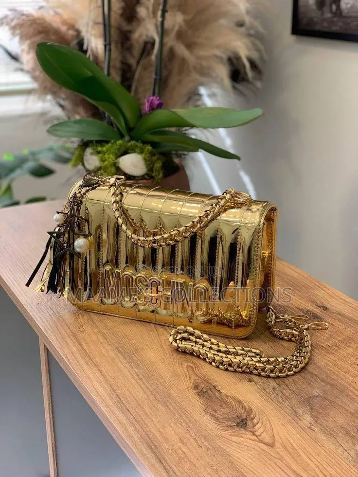 Moschino Women’S Leather Handbag (In a Box )