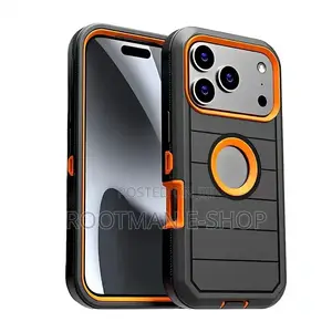 3 in 1 Hybrid Rugged Armor Covers for iPhone 17 Pro and Pro Max